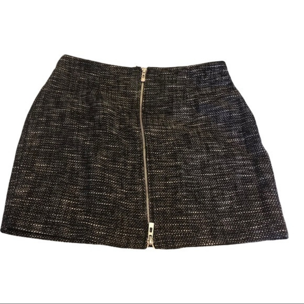 Avec les filles Black/ white mini skirt sz10